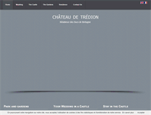 Tablet Screenshot of chateau-tredion.com